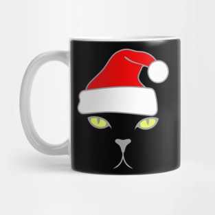 Black Cat Christmas Mug